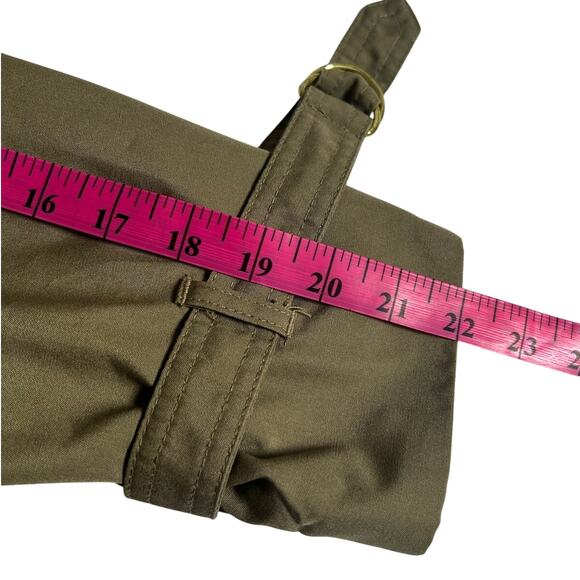 Vintage Misty Harbor Fur Lined Cropped Trench Coat Size 8 - Picture 13 of 13